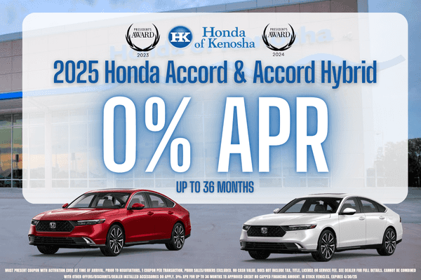 0% Honda Accord & Hybrid