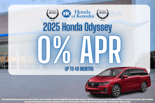 0% Honda Odyssey 