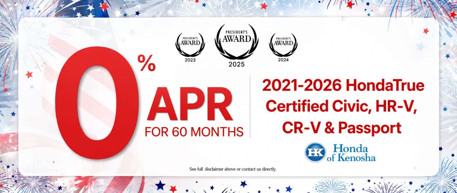 Honda of Kenosha | 0% apr certified preowned honda