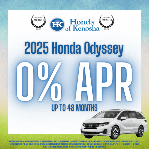 0% Honda Odyssey 