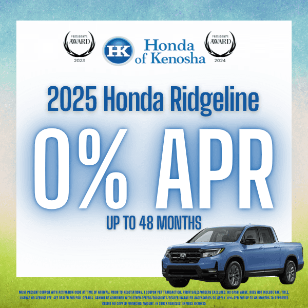 0% Honda Ridgeline