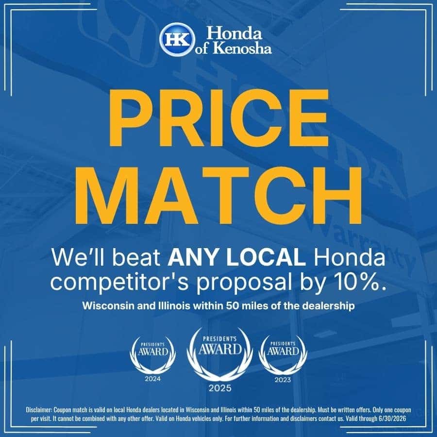 Honda of Kenosha | Service Price Match