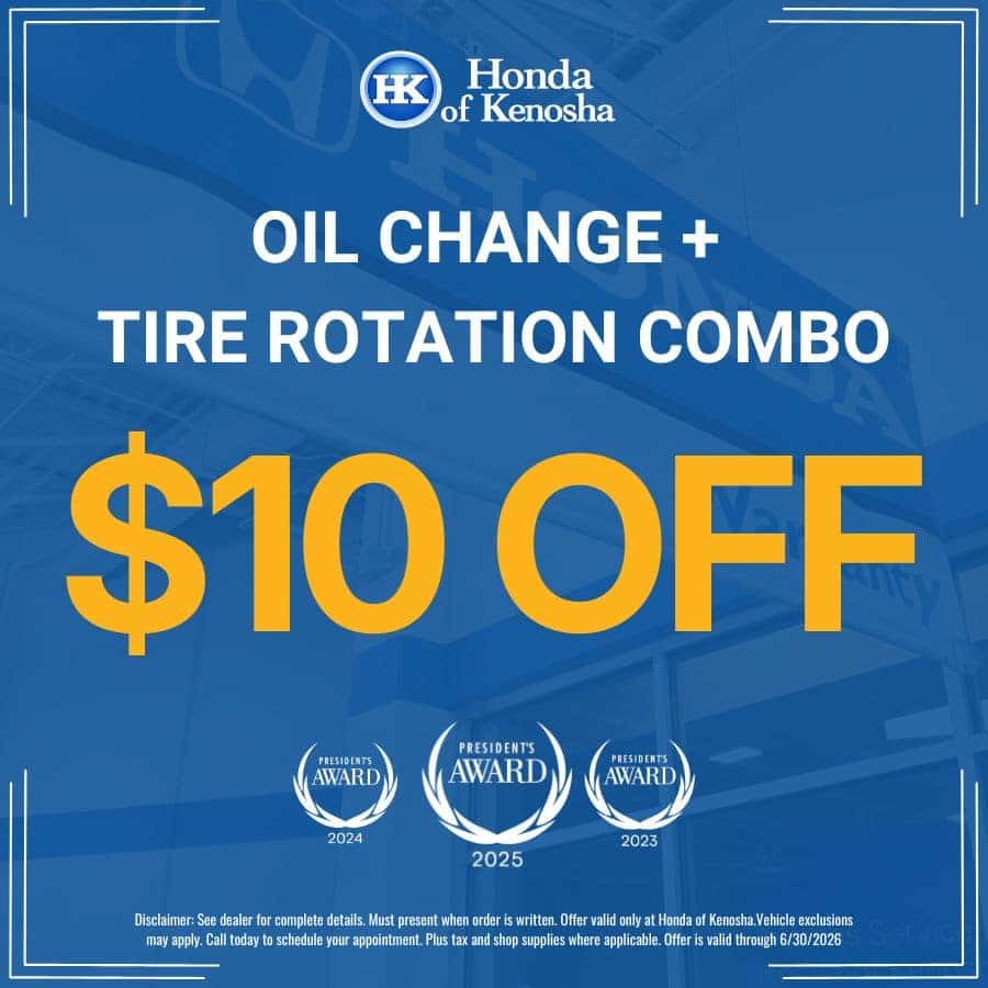 Honda of Kenosha | Oil Change and Tire Rotation