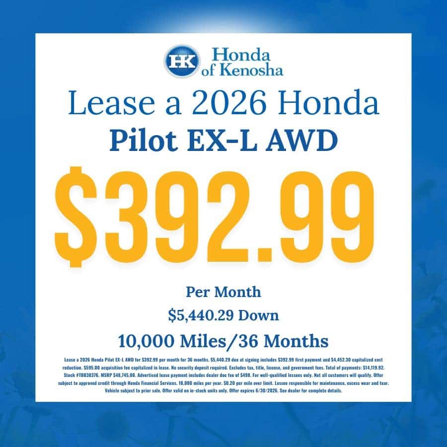 Car Finance & Lease Deals | Lease Incentives | Honda of Kenosha