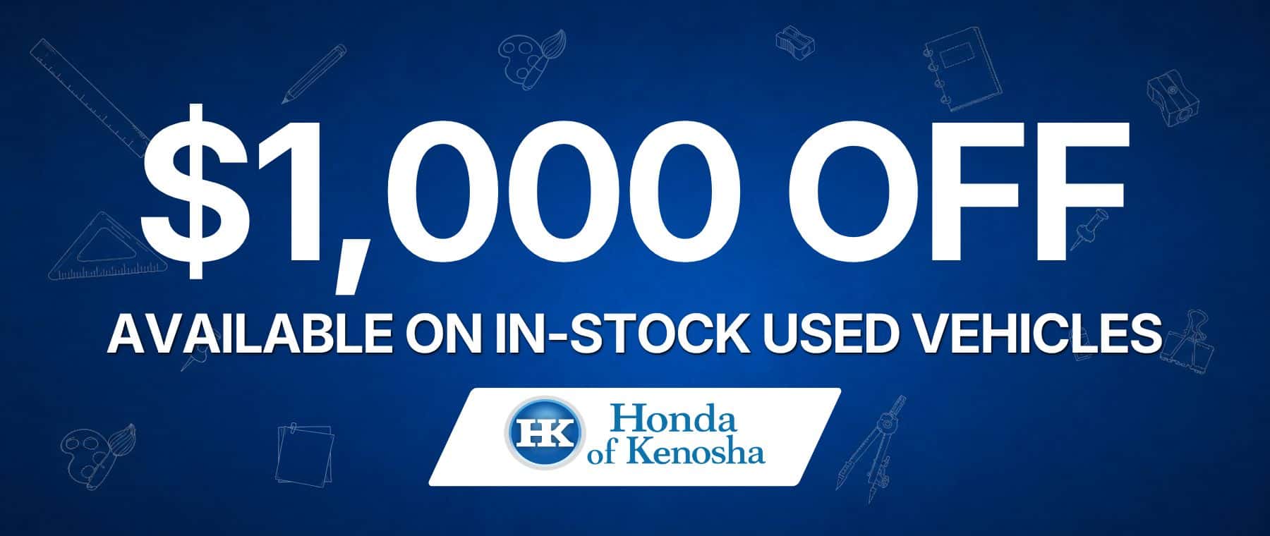Honda Of Kenosha | $1000 Off Used Cars