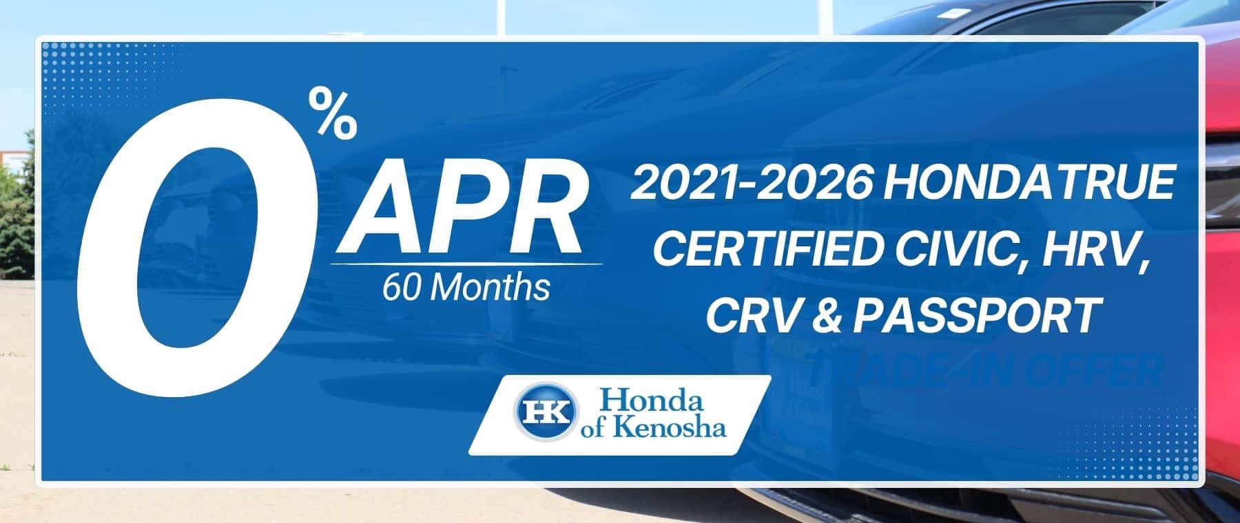Honda of Kenosha | 0% APR Certified Pre-owned