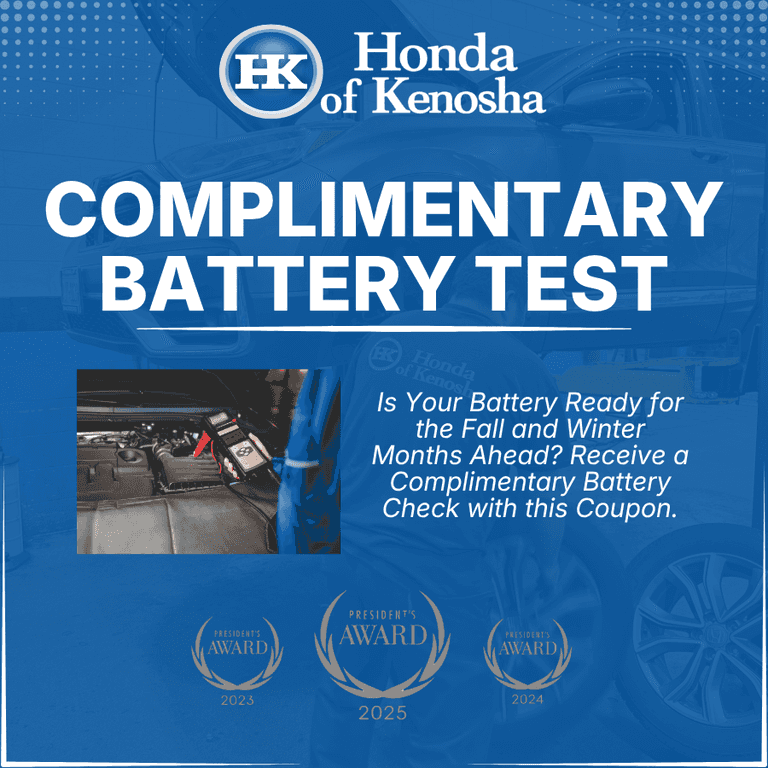Honda of Kenosha | Complimentary Battery Test