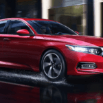 2020 Honda Accord on a wet road