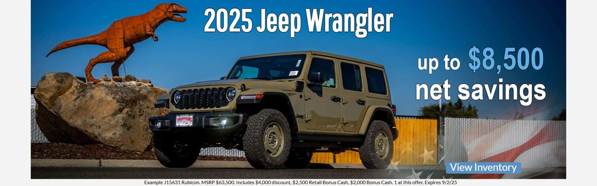 $8,500 off 2025 jeep wrangler