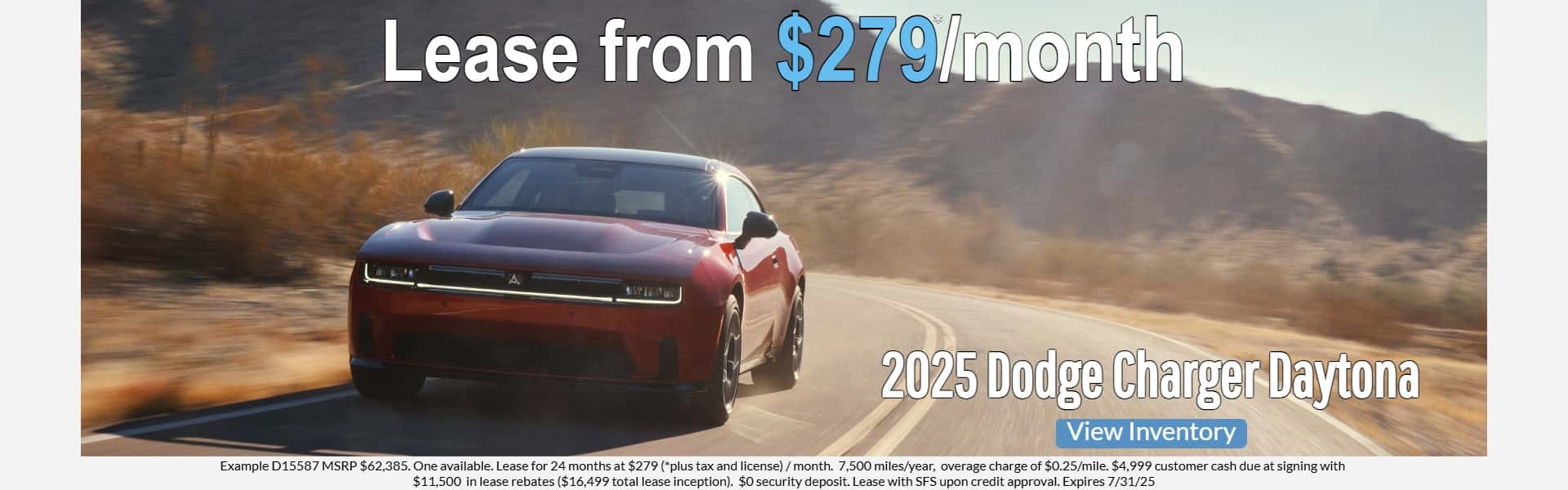 2025 dodge charger ev lease