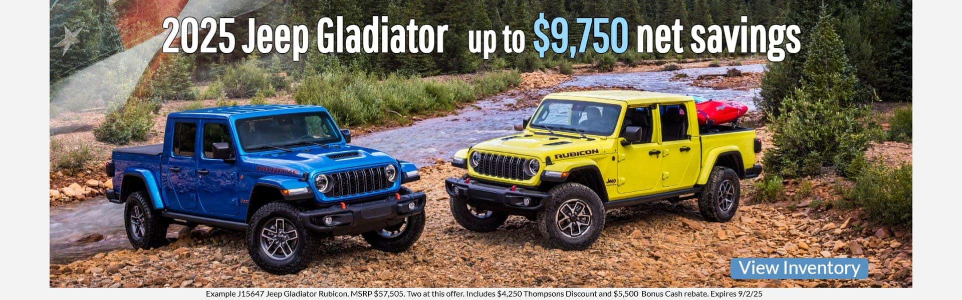$9,750 savings 2025 jeep gladiator rubicon for sale in placerville