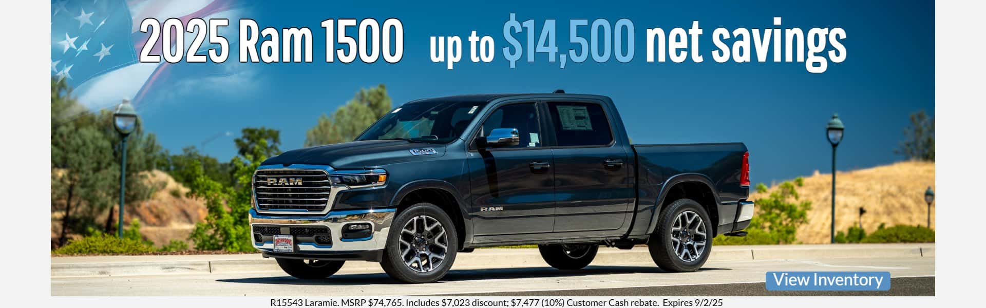 $14,500 off 2025 Ram 1500 Laramie