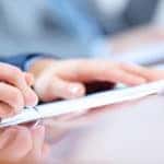 filling out finance form
