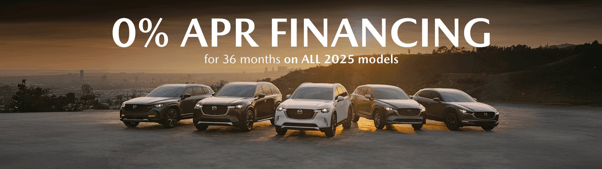 0% financing for 36 months on ALL 2025 models