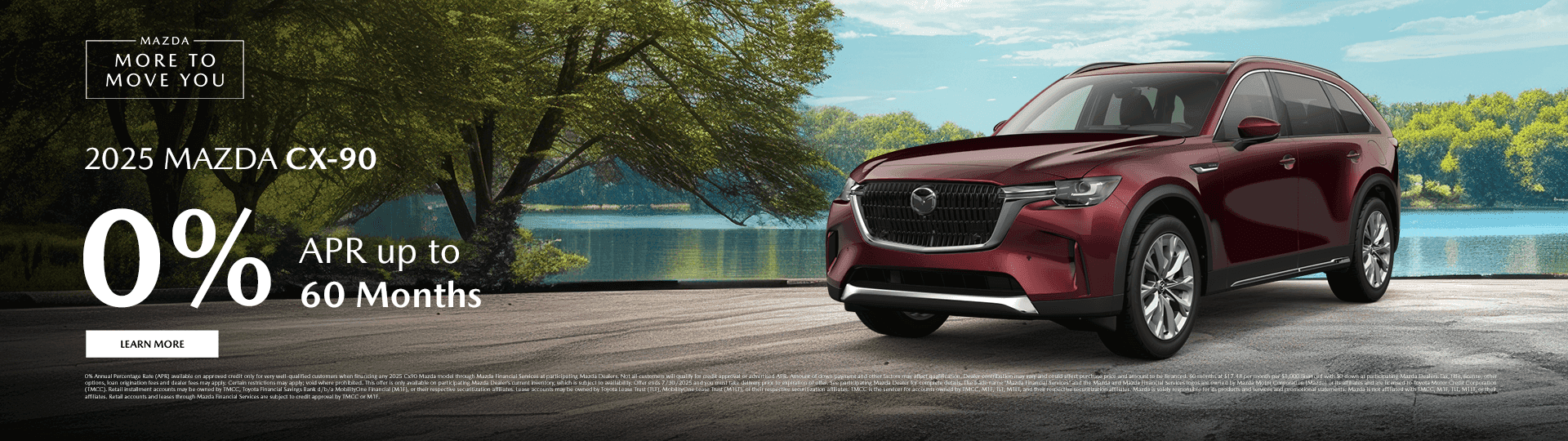 2025 MAZDA CX-90 Subtext 0% APR for 60 Months