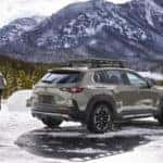 2026 Mazda CX-50 outdoors with a mountain backdrop