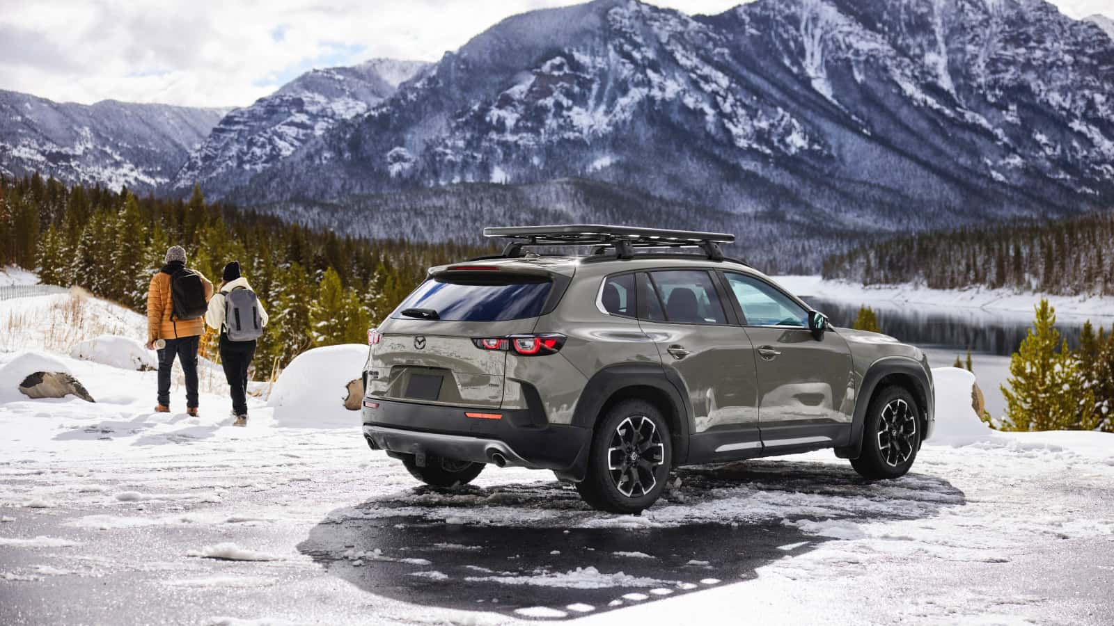 2026 Mazda CX-50 outdoors with a mountain backdrop