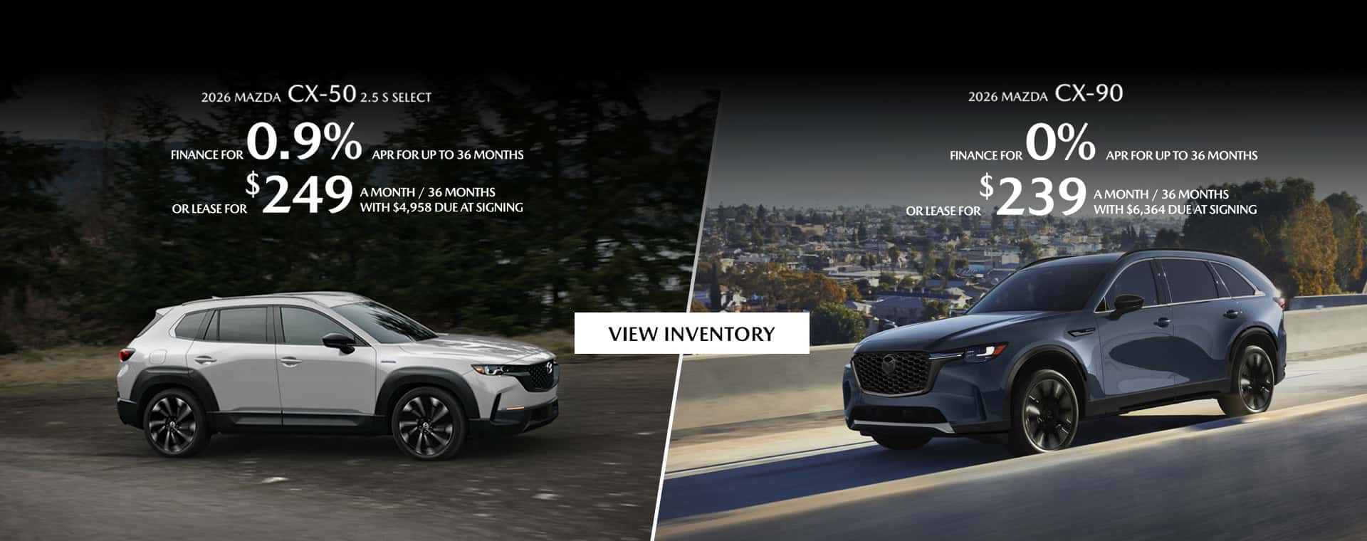 2026 CX-50 and CX-90
