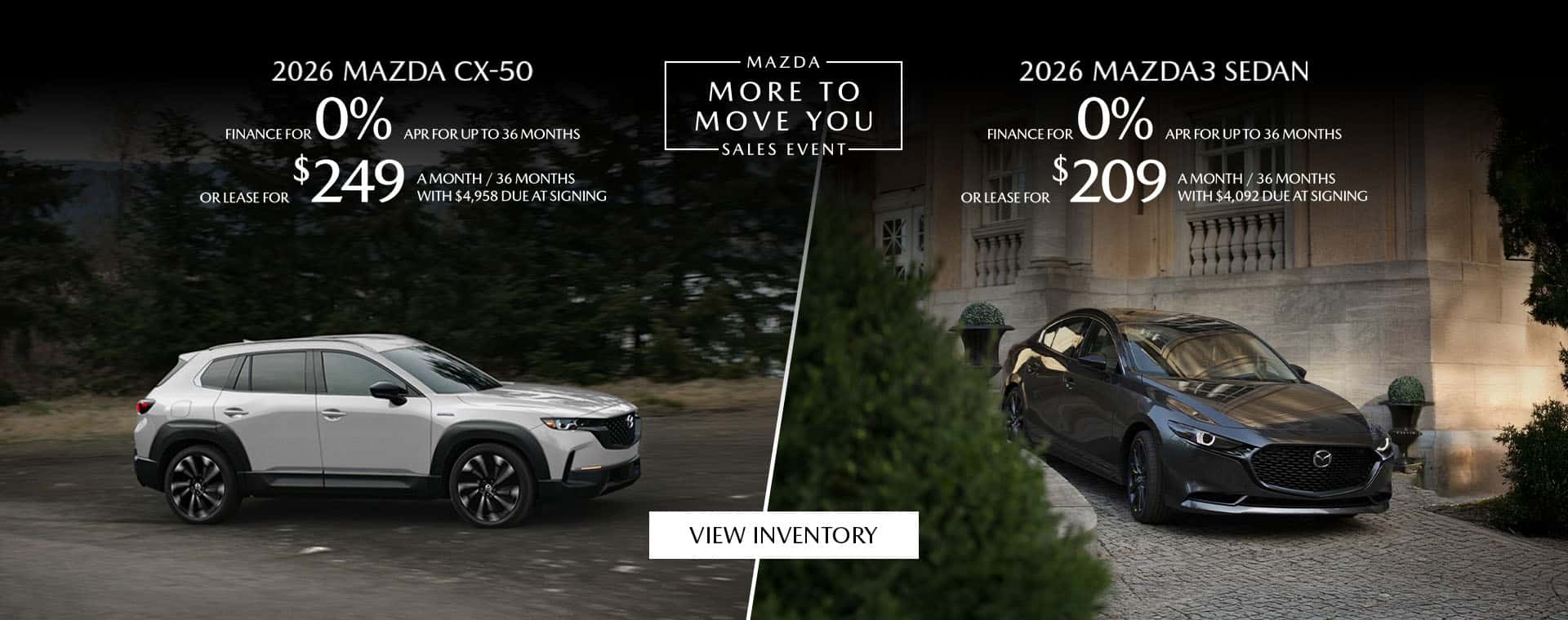 2026 Mazda CX-50 & 2026 Mazda3