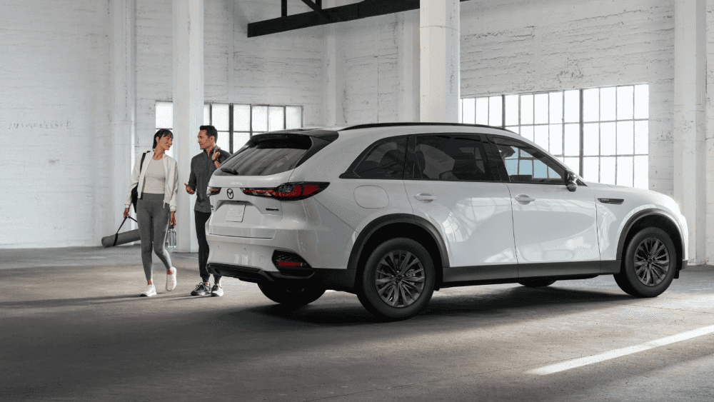 White Mazda CX 70 PHEV
