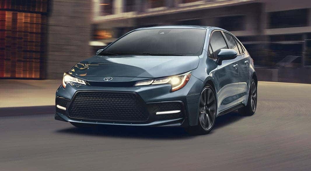 Toyota Corolla with High Beams