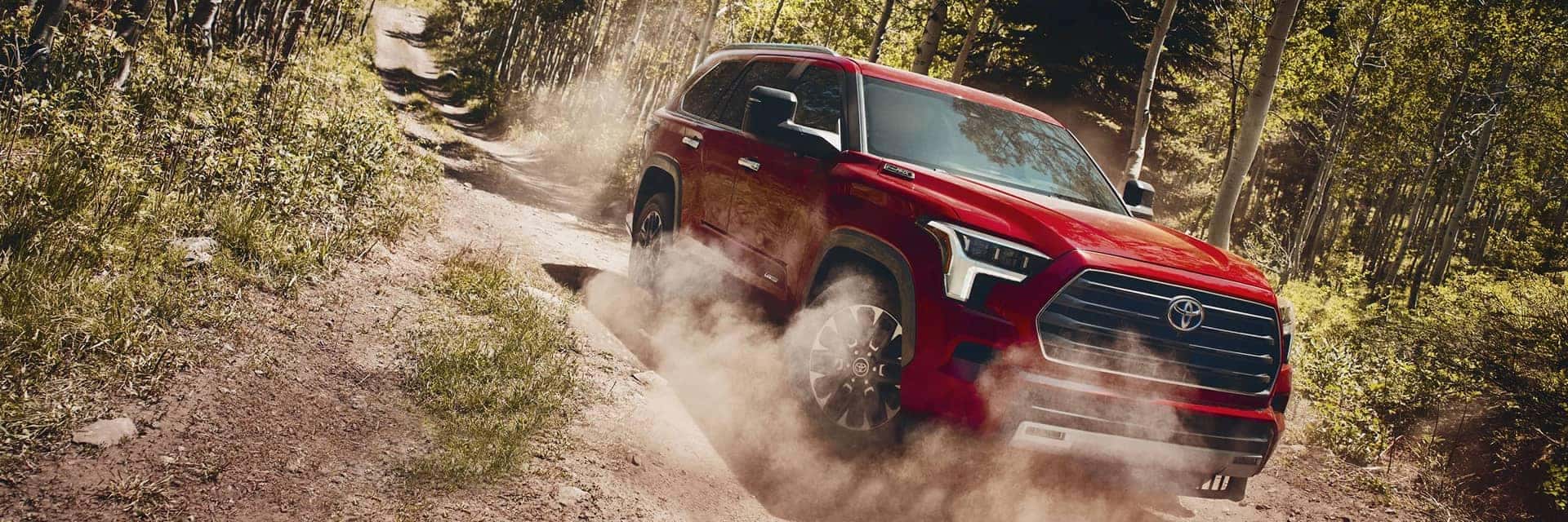 2026 toyota sequoia driving in dirt