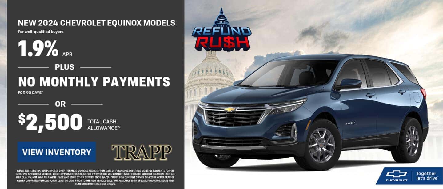 Monthly Chevrolet Specials Trapp Chevrolet near Houma, LA