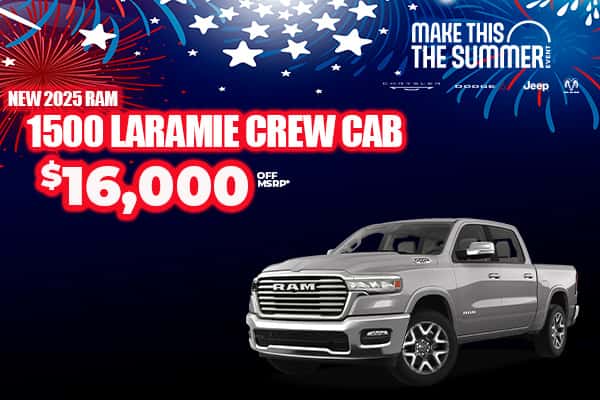 New 2025 RAM 1500 LARAMIE CREW CAB