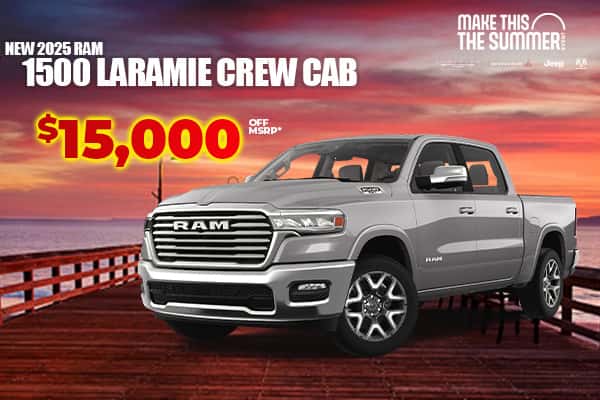 New 2025 RAM 1500 LARAMIE CREW CAB