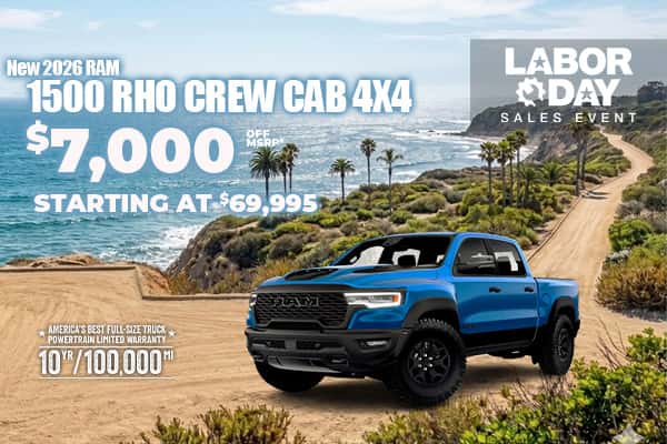 New 2026 RAM 1500 RHO CREW CAB 4X4