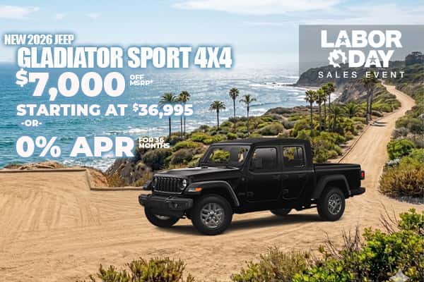 New 2026 Jeep GLADIATOR SPORT 4X4 
