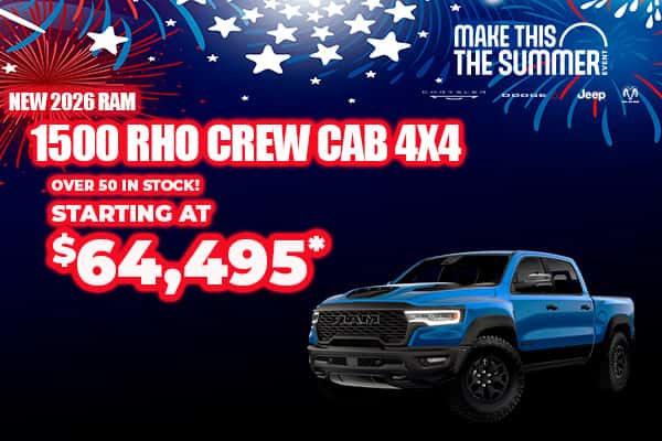 New 2026 RAM 1500 RHO CREW CAB 4X4