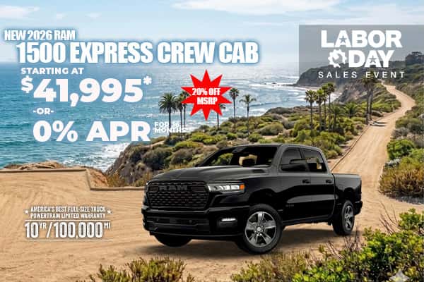 New 2026 RAM 1500 EXPRESS CREW CAB