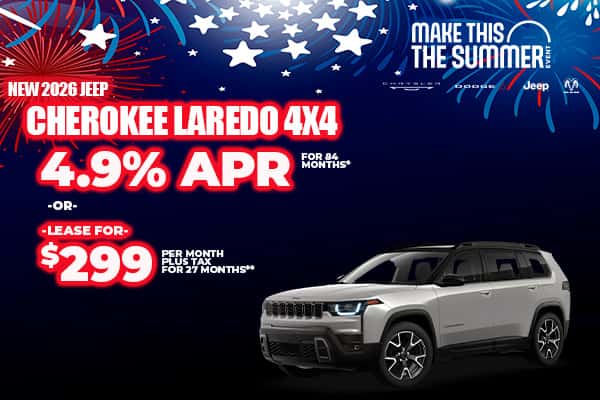 New 2026 Jeep CHEROKEE LAREDO 4X4 