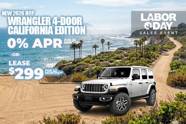 New 2026 Jeep WRANGLER 4-DOOR CALIFORNIA EDITION