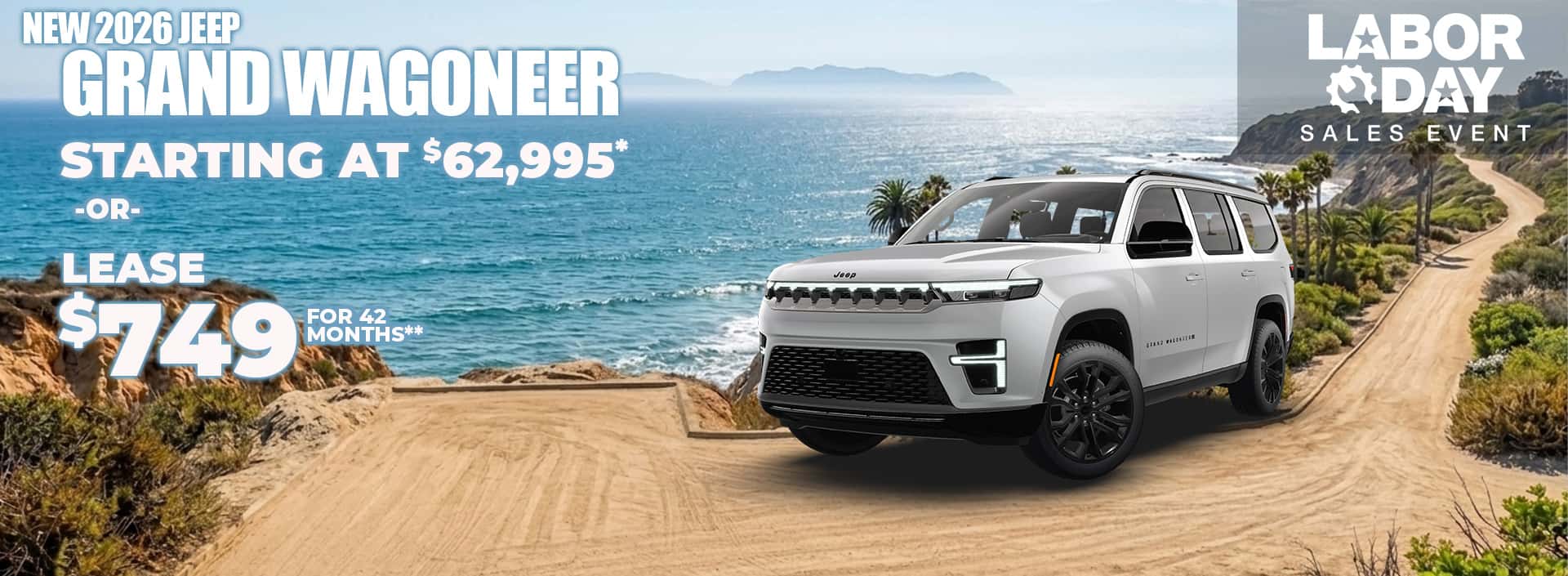 9. New 2026 Jeep GRAND WAGONEER Starting At $62,995* or Lease $749 for 42 months**