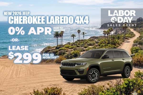 New 2026 Jeep CHEROKEE LAREDO 4X4