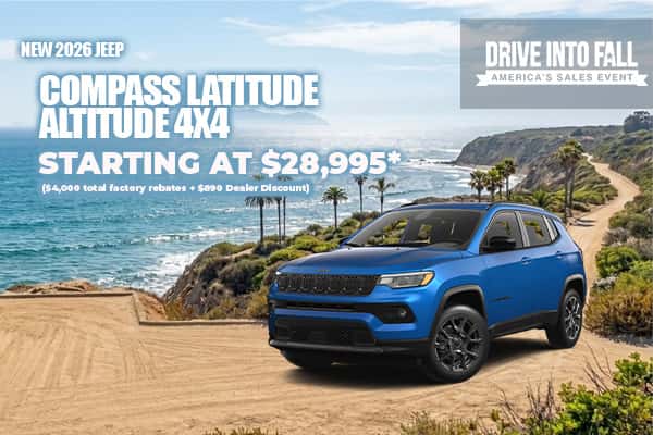 New 2026 Jeep COMPASS LATITUDE ALTITUDE 4X4