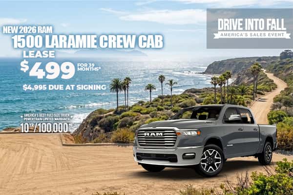 New 2026 RAM 1500 LARAMIE CREW CAB