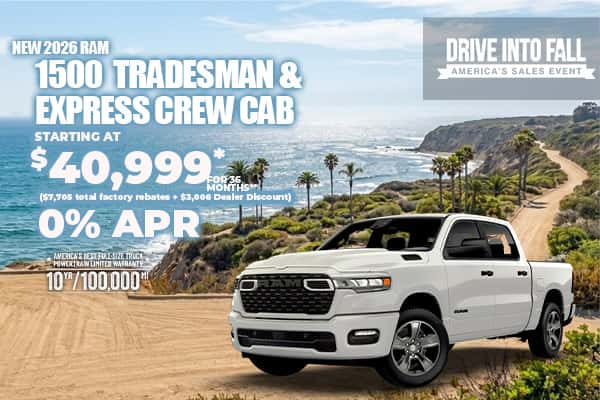 New 2026 RAM 1500  TRADESMAN & EXPRESS CREW CAB