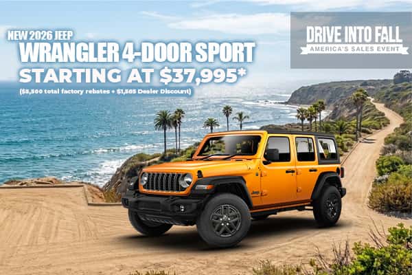 New 2026 Jeep WRANGLER 4-DOOR SPORT