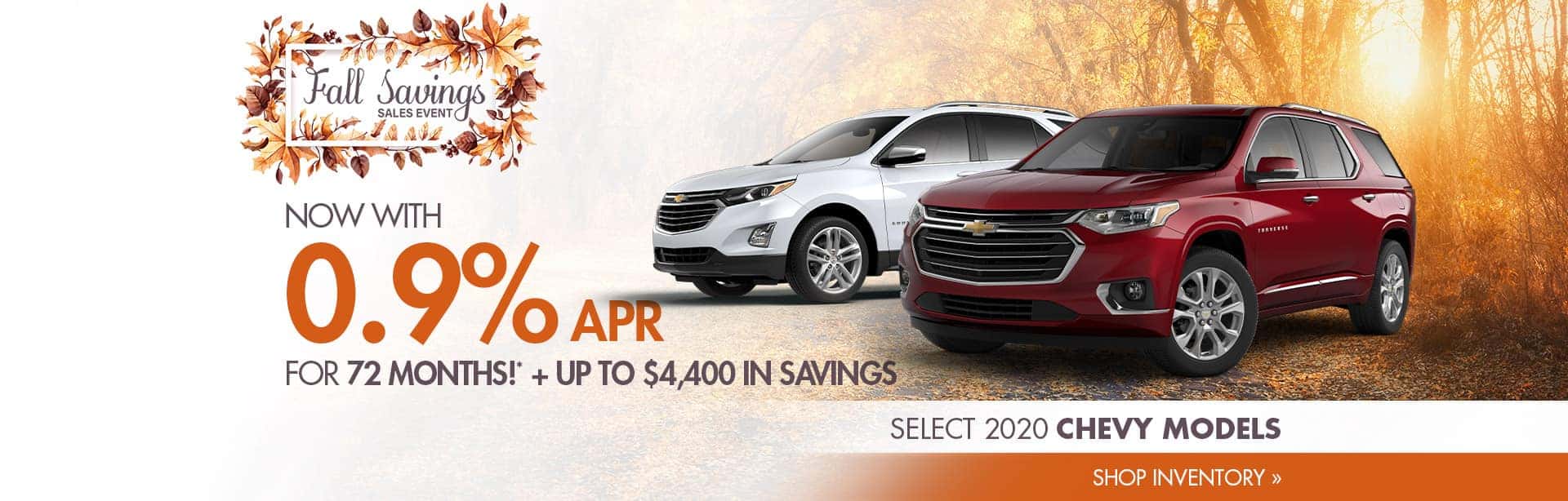 Finance Special on Select Chevrolet near Terre Haute, Indiana