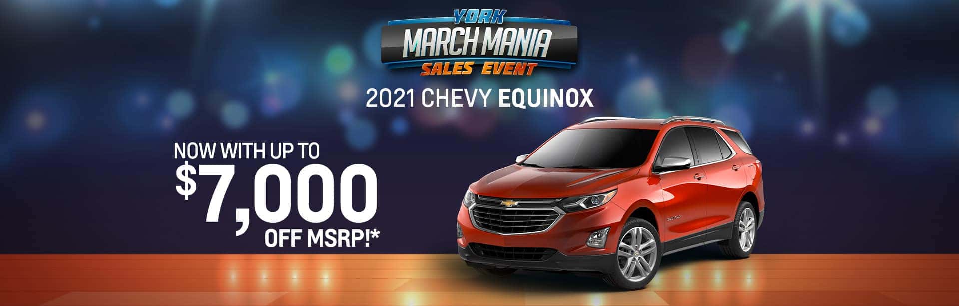Best rebate offer on a new 2021 Chevy Equinox near Indianapolis IN