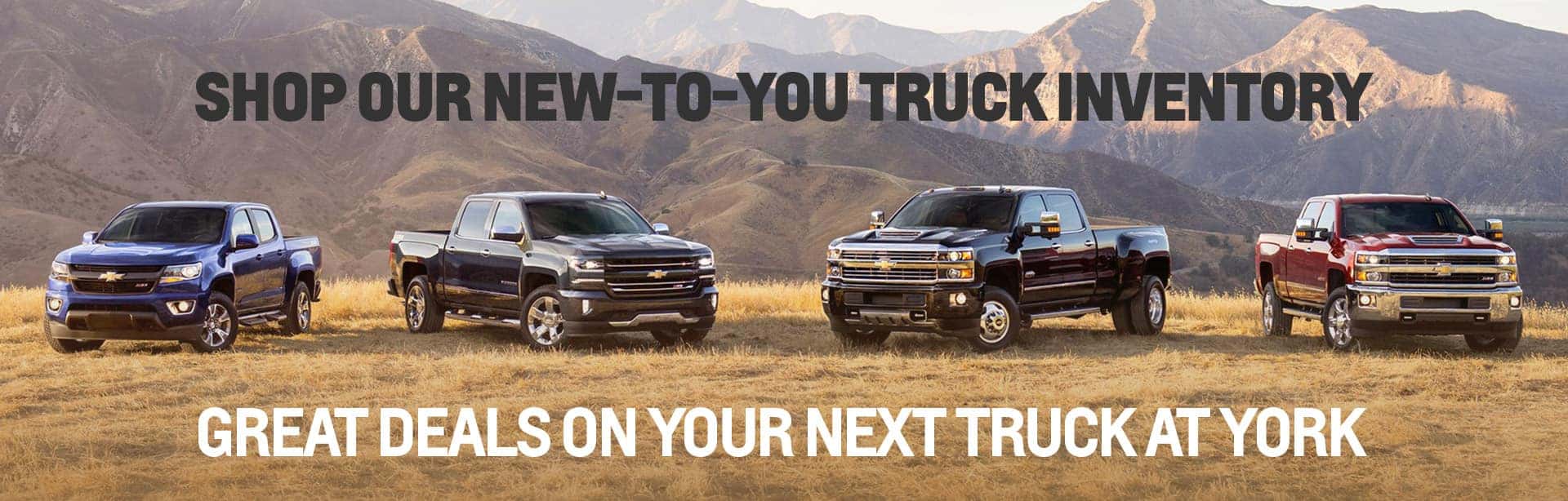 Shop our New-To-You Truck Inventory